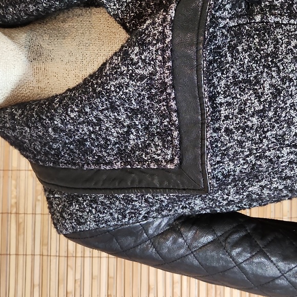 Tweed & Leather Motorcycle Jacket - Picture 2 of 10
